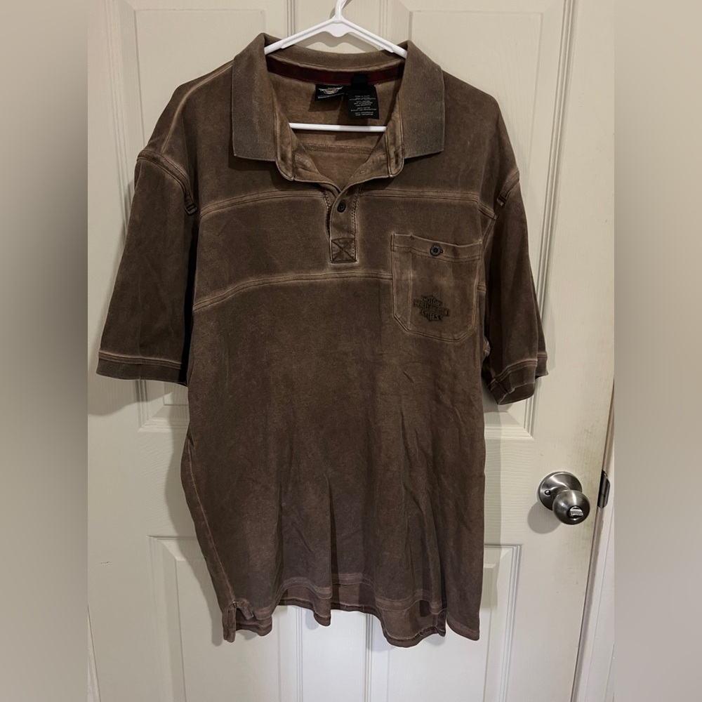 Harley-Davidson Brown T-Shirt with Logo